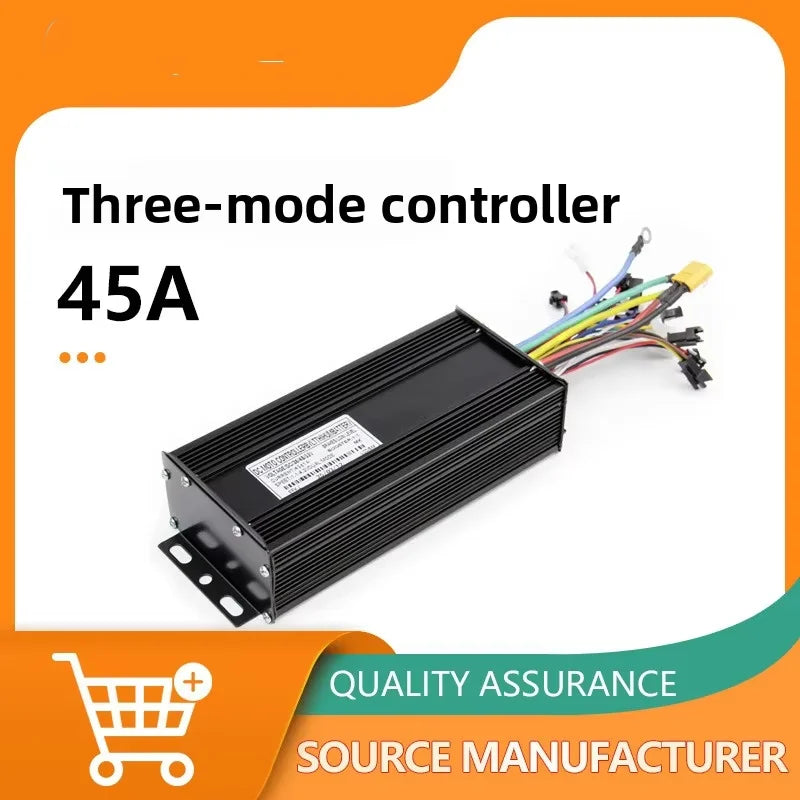 48V/52v 45A Sine Wave Dual Mode Ebike Controller for 2000W Ebike Brushless Motor