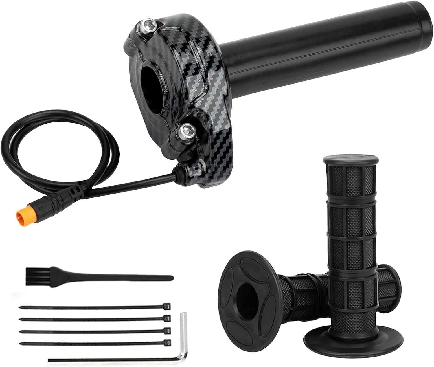 Ebike Full Twist Throttle for Macfox 3 Pin Surron Style Throttle Grip Kit 12V-72V